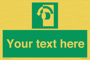 Custom Turn Anti-Clockwise Sign